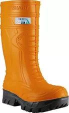 COFRA Polyurethane Work Boots. Heat/Cold Resistant, Orange, Size 9 Wide