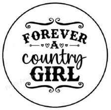 Forever A Country Girl Envelope Seals Labels Stickers Party Favors