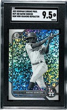 2022 Bowman Chrome 1st Rayne Doncon Black White Mini Diamond Refractor SGC 9.5