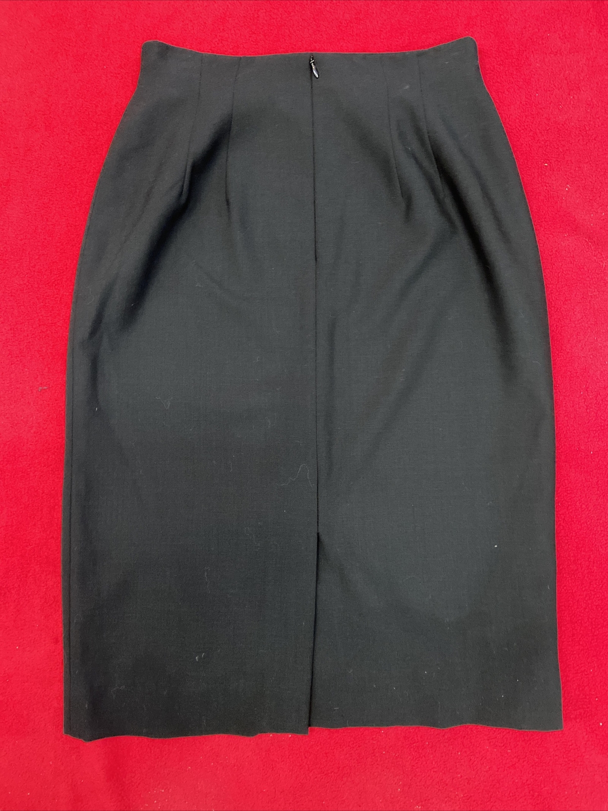 BLACK BASIC Talbots Petite Size 10 Wool knee leng… - image 6