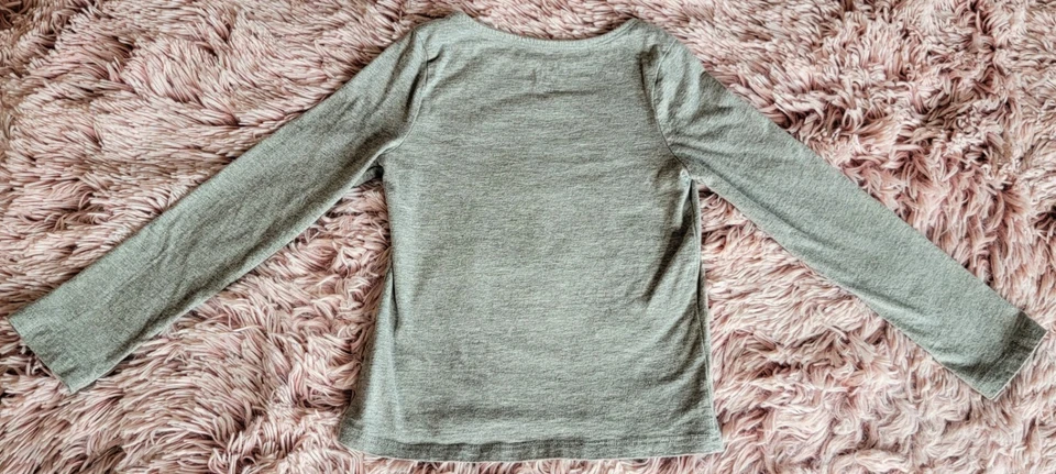 Top gris L/S con lentejuelas para niña talla 5/6 Foto 4 de 4