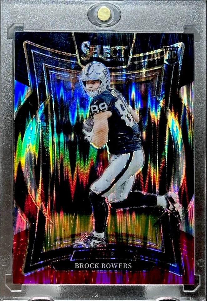 Brock Bowers RARE ROOKIE RC SHOCK REFRACTOR PRIZM INVESTMENT CARD RAIDERS MINT - Image 3 of 4