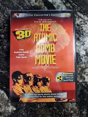 Trinity and Beyond: The Atomic Bomb Movie w/ 3D Glasses (DVD, 1998) W. Shatner