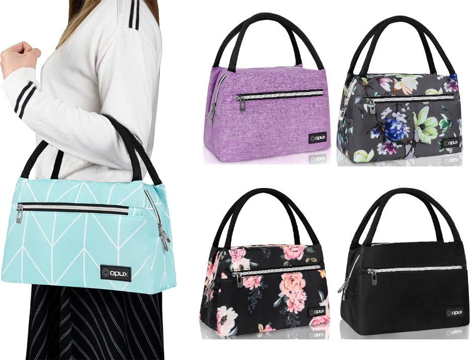 Insulated Lunch Tote for Women & Girls Stylish Cooler Purse for School Office Bento  