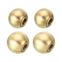 17,5 Mm 20 Mm Kugel Lampen Finials Kappen Knopf, 4 StüCk Massiv Messing Lampensc