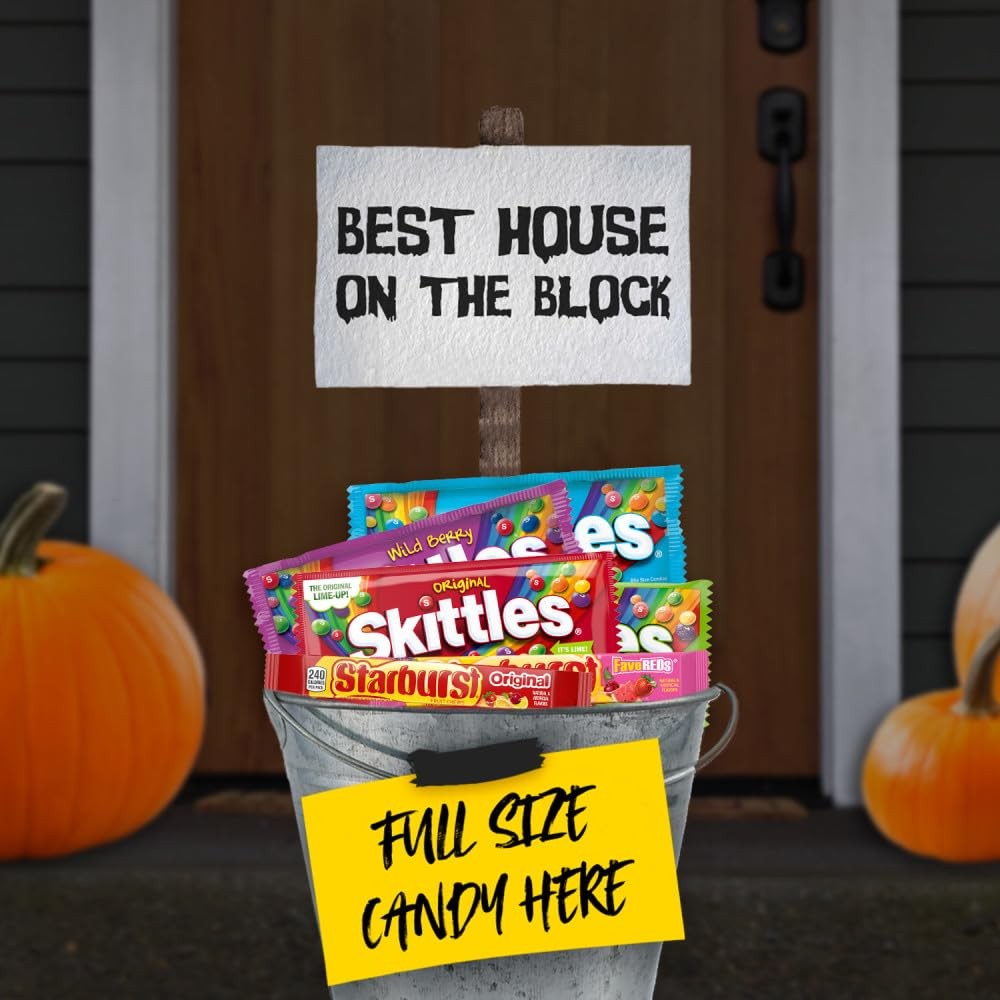 SKITTLES & STARBURST Assorted Candy Variety Pack (30 Count) Bulk Box