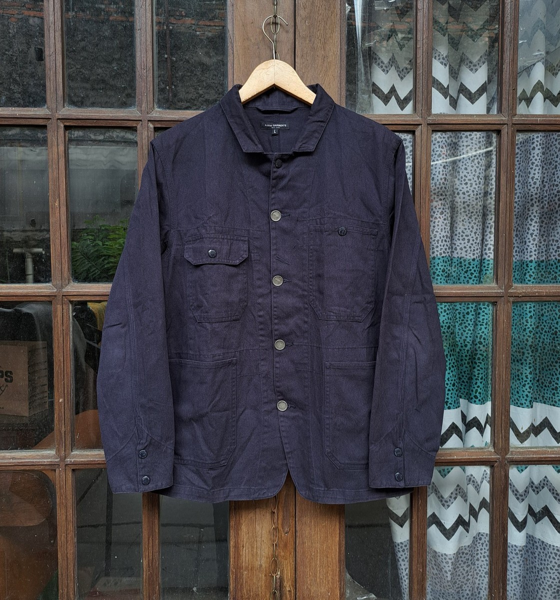 Engineered Garments ジャケット Sサイズ ネイビー Engineered Garments x Aspesi A blue Garments Chore Light Jacket