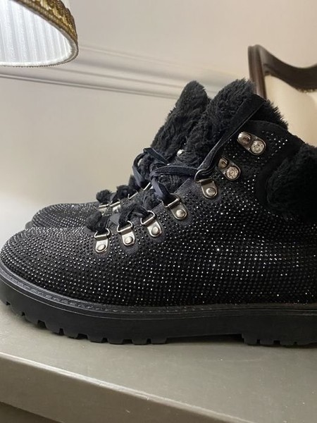 Women Tosca Blu Boots Black Leather 38
