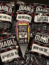 Taco Bell Diablo Hat Pin Burn Baby Burn Pink Glitter Flames Version Mas Sauce
