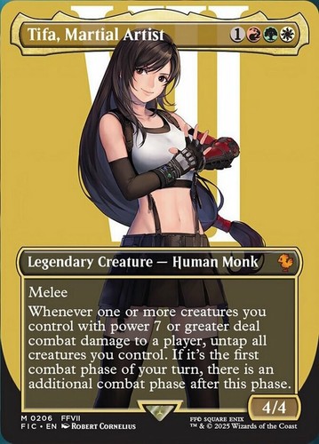 x1 Tifa, Martial Artist - Borderless M MTG Commander: Final Fantasy M/NM, Englis