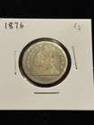 1876 Seated Liberty Quarter 25c - GOOD, Nice Filler Coin