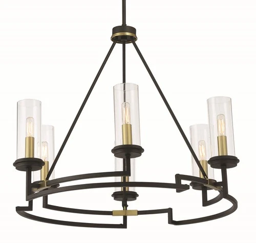 Minka Lavery 3206 Hillstone 6 Light 30"W Pillar Candle Style - Sand Coal / Soft - Picture 8 of 8
