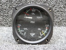 18-1000-7 Aircraft Instruments Tri-Engine Gauge Indicator