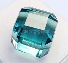 47.65 Ct Sky-Blue Aquamarine Cube Cut IGL Certified Loose Gemstone 5JOR