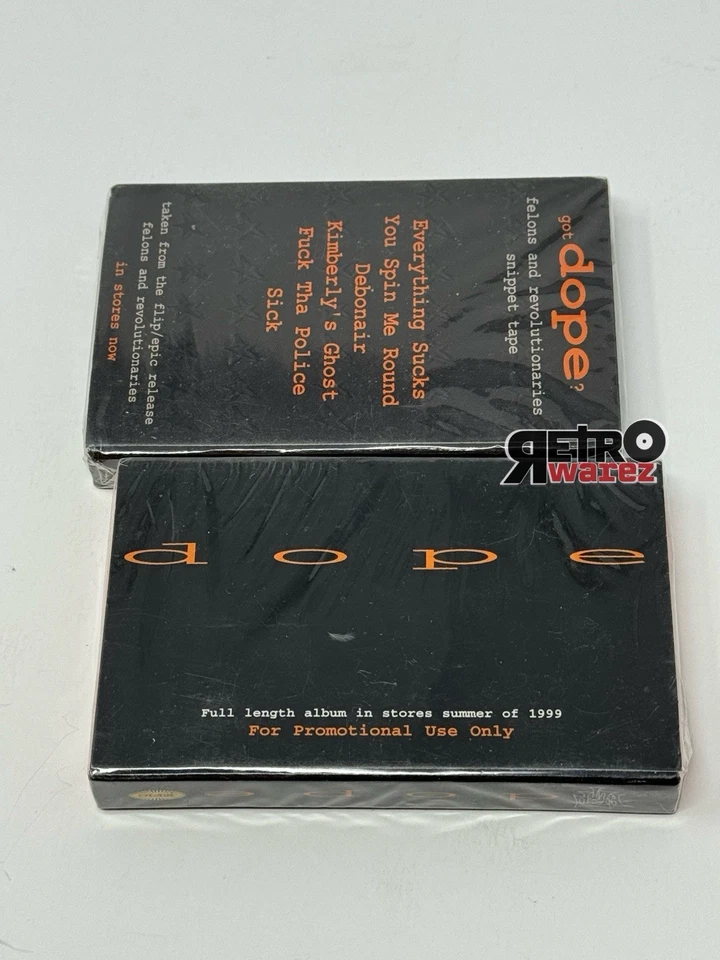 DOPE FELONS AND REVOLUTIONARIES Cassette Tape Lot SEALED SAMPLER metal 1999 - Image 2 of 2