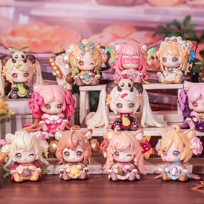 KKV CAT MONI Kitty Office Series Confirmed Blind Box PVC Figure Art Toys Gift
