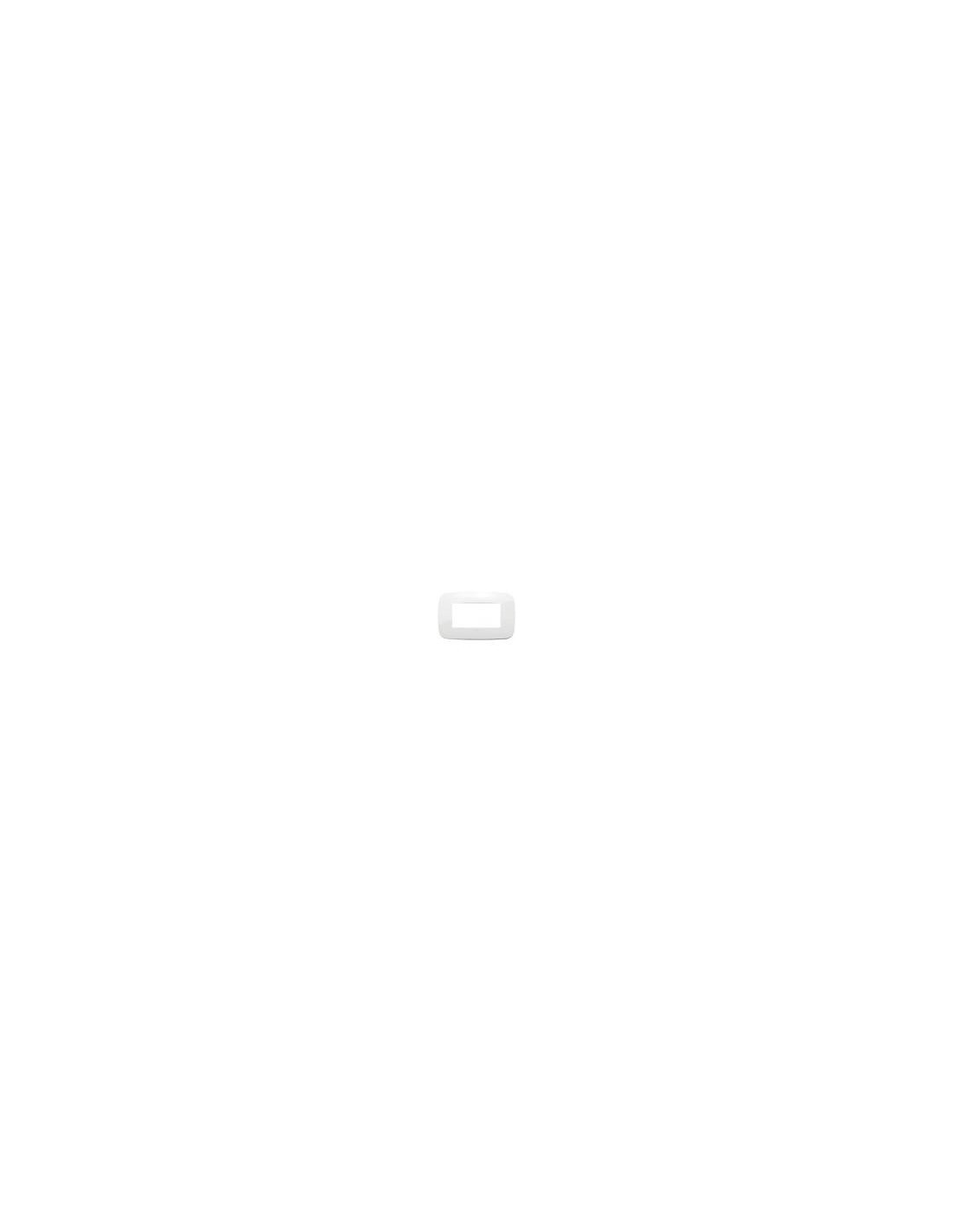 VIMAR Arkè Round 3 Module Wall Plate, Technopolymer, White