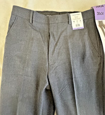 Calvin Klein Men's Slim Fit Gray Dress Pants 30 Waist Flat Front NWT