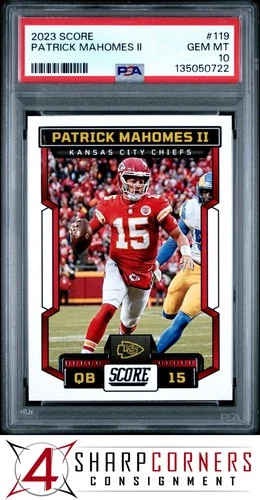 2023 PANINI SCORE #119 PATRICK MAHOMES II CHIEFS PSA 10