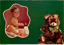 Carte Postale - Jouets - Peluches - Ours - Enfants - Bébé - Biberon - CPM - Voir