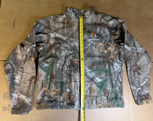 Scentlok Carbon Alloy Realtree Xtra Camouflage Camo Full Zip Jacket Coat Size L - Picture 10 of 10