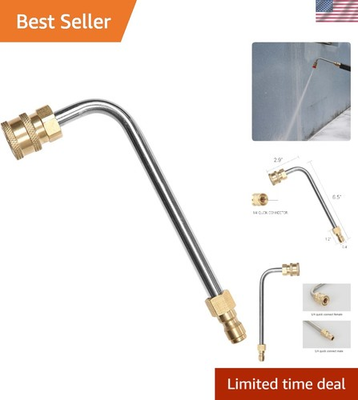 #ad 7 Inch Curved Gutter Cleaner for 1 4 Inch Quick Connect Pressure Washers $17.99