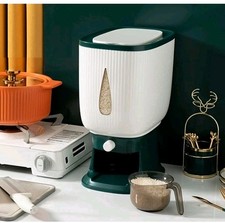 10kg Rice Dispenser Grain Storage Cereal  Dispenser Sealed Dry Container Airtigh