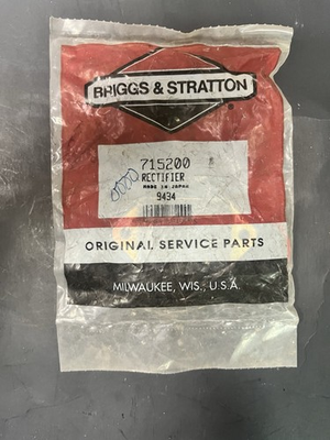 #ad #ad Briggs and Stratton Rectifier 715200 $145.00