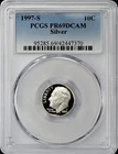 1997‑S Roosevelt Dime • PCGS PR69DCAM • Silver Proof • Deep Cameo • KM#A195a