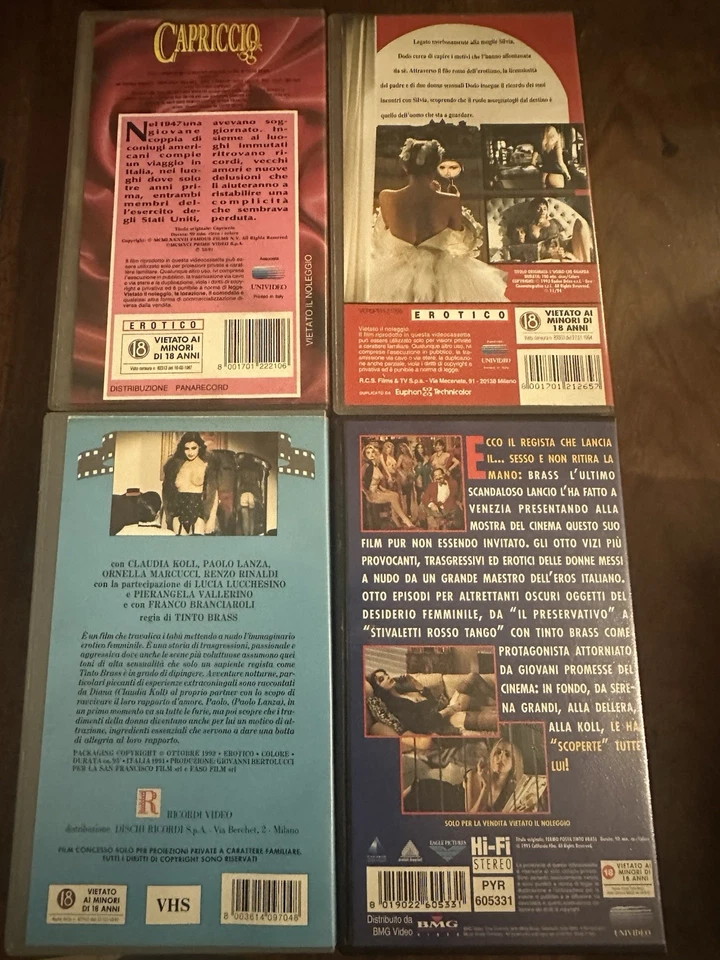 Lotto Bundle 10 Film VHS Tinto Brass - Immagine 3 di 4