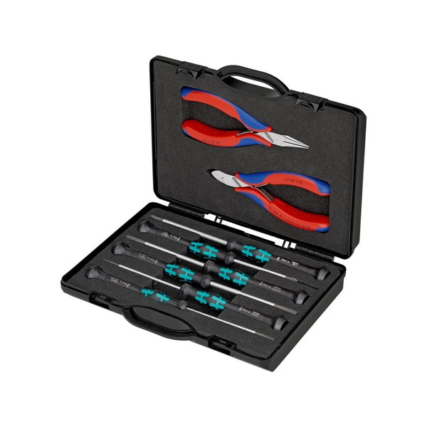 Knipex 00 20 18 Elektronikzangen-Set Mit Werkzeugen FüR Arbeiten An-image