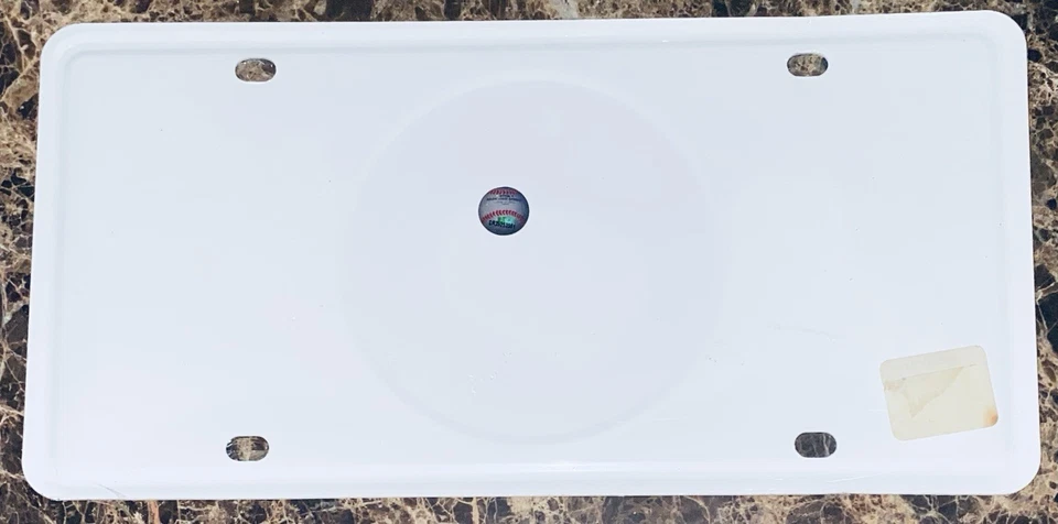 New York Mets MLB White Aluminum Metal License Plate Rico Industries 2010 NEW - Image 2 of 3