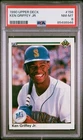 PSA 8 NM- MINT Graded 1990 UPPER DECK #156 KEN GRIFFEY JR. Seattle Mariners Card
