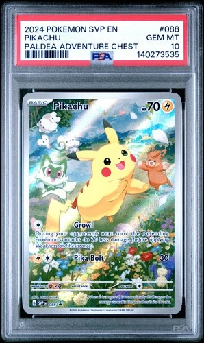 2024 Pokemon Scarlet Violet Black Star Promo Pikachu #88 PSA 10