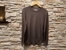 Everlane Men  s No Sweat Organic Cotton Sweater , Heathered Burgundy, Size M,