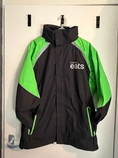 Uber Eats Light Weight Waterproof Jacket Medium Size Fold Away Hood