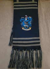 Official SCARF Wizarding World of Harry Potter Ravenclaw Crest Blue Gray Grey