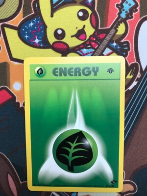 Grass Energy 1. Edition 129/132 Gym Challenge Pokemon Karten NM