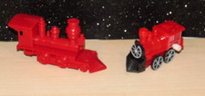 Vintage Plastic Toy Train Plastic Red Engines