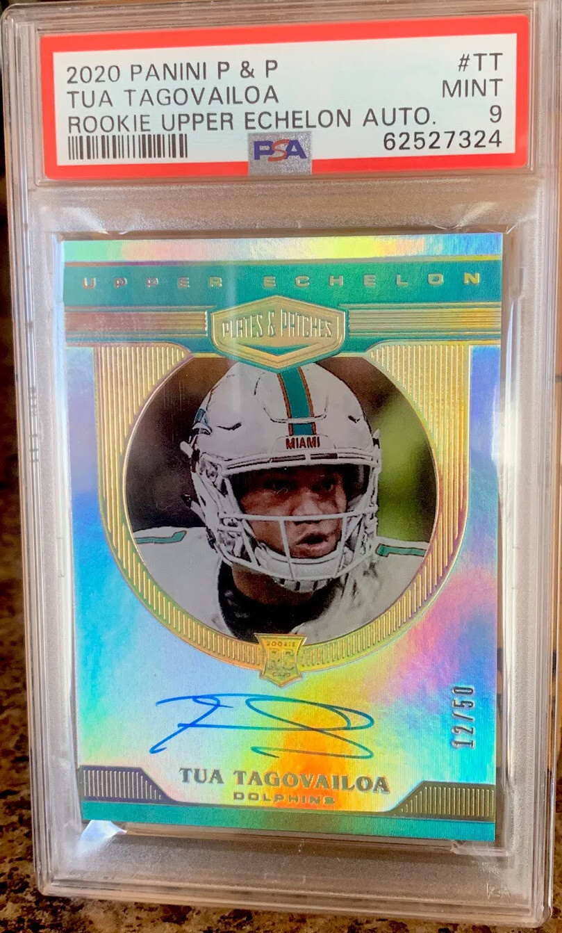 Tua Tagovailoa Panini Plates & Patches Rookie Upper Echelon Autographs #TT Base