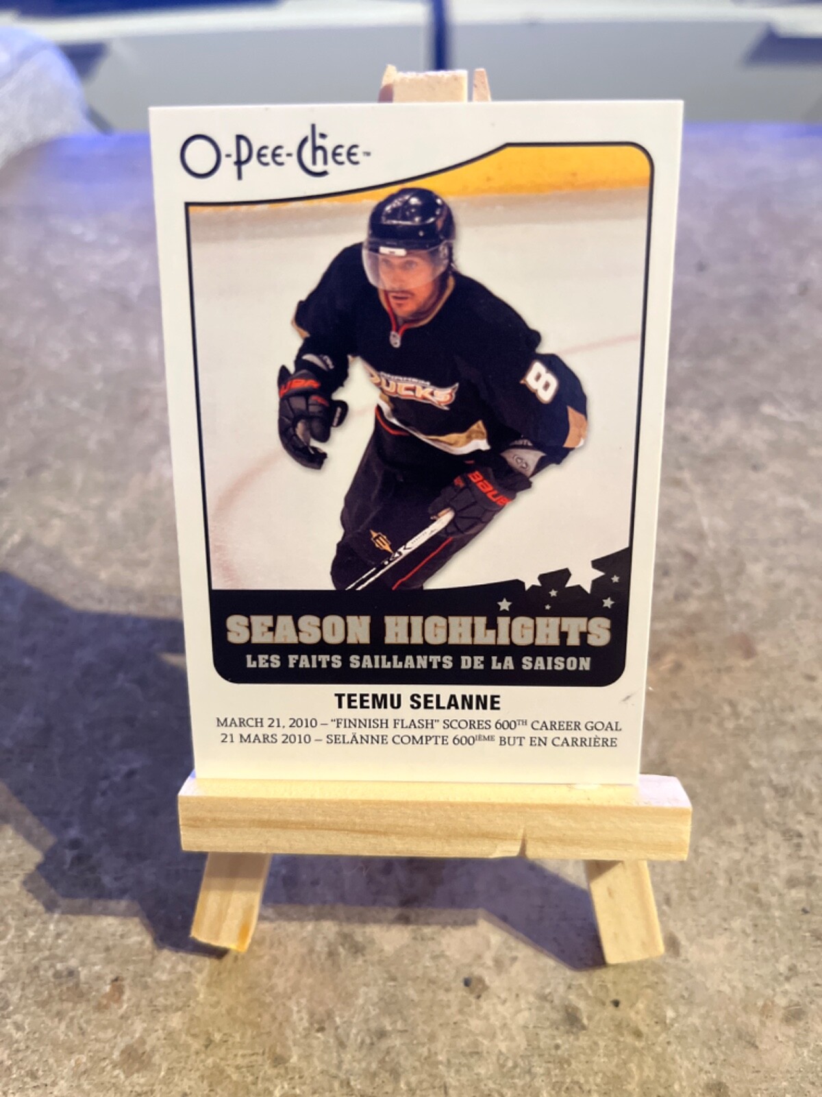 2010-11 O-Pee-Chee Season Highlights #SH8 Teemu Selanne (ref 126436)