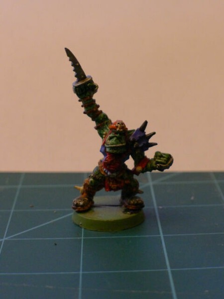 Figurine Blood Bowl : Varag Ghoul-Chewer (Star Player Orque) - Games Workshop - Nouveau Sur Sprue (occasion)