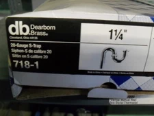 Dearborn Brass 718-1 1-1/4" 20GA S trap Chrome