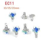 Rotary Shaft Encoder EC11 5Pin Digital Potentiometer With Push Switch 10/15/20mm