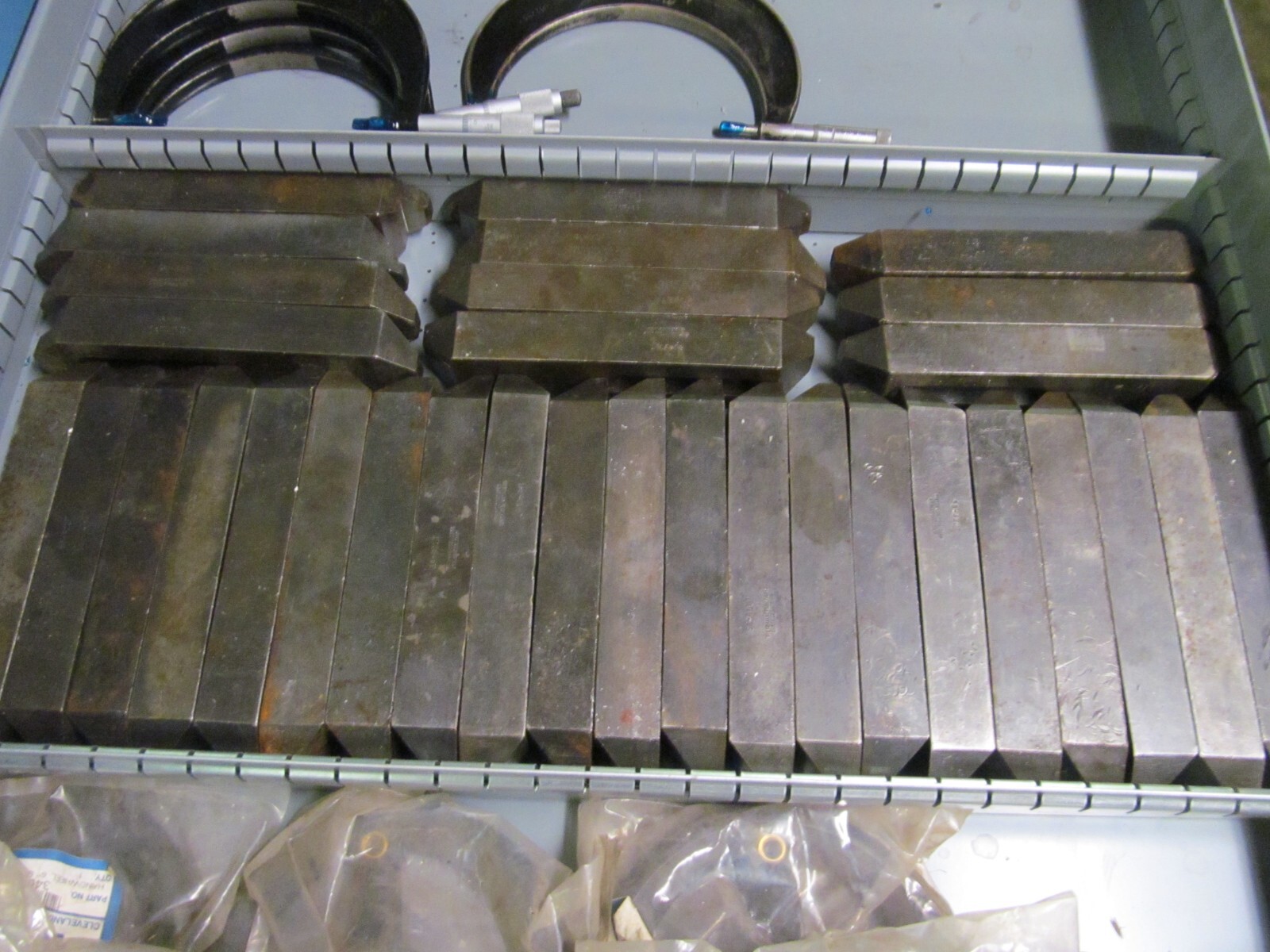 Pair of 5/8" Steel Large Toe Clamps Tietzmann Tool # 58-BOLT