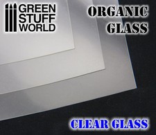 Organic GLASS Sheet - Clear - Modelling self-construction transparent window