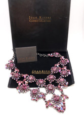 Joan Rivers Classics Collection Large Purple Rhinestone Statement 26