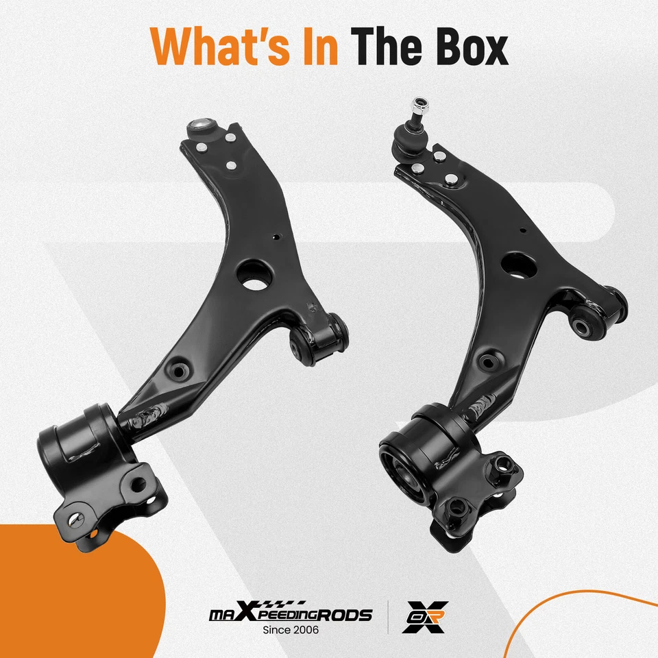 2x MANILLAR + ARTICULACIÓN DE SOPORTE DELANTERA INFERIOR FORD FOCUS MK2 & C-MAX IZQUIERDA & DERECHA - Imagen 4 de 4