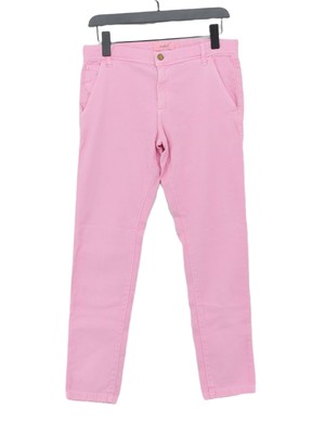 Ba&sh Damen Jeans UK 10 Rosa Baumwolle mit Elasthan Skinny