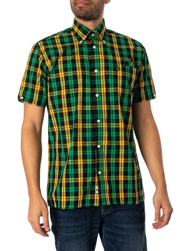 Chemise manches courtes rayée tricot Naturel | BZB